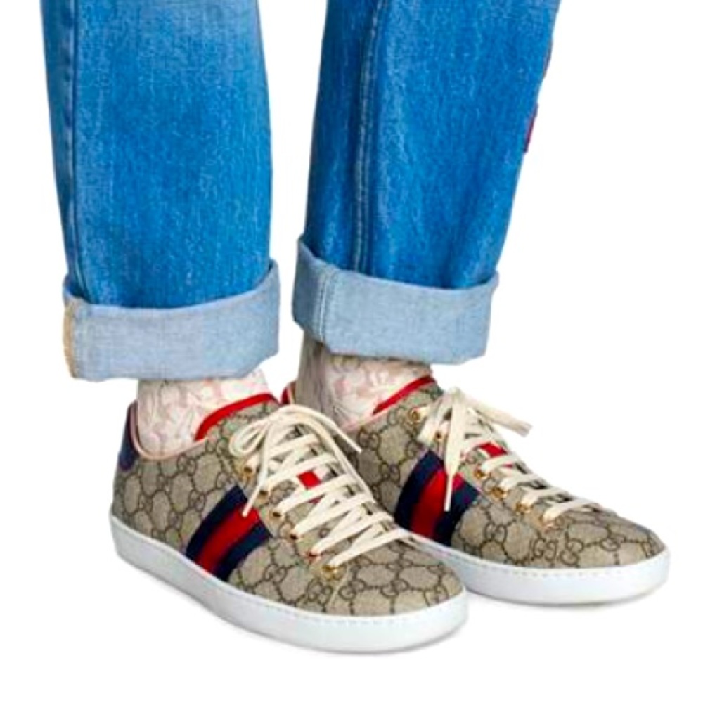 GUCCI SUPREME Aces Low 💯 Authentic